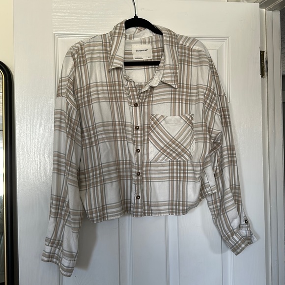 Crop plaid shirt - Picture 1 of 2